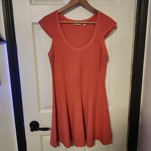 Guess Coral Cap Sleeve Mini Dress